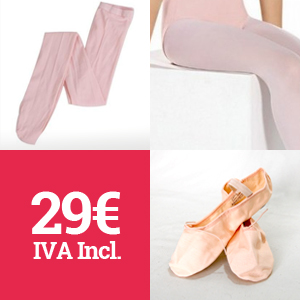 Oferta de pack Unifor me de Ballet. Maillot, medias, zapatillas. Por 29 €.
